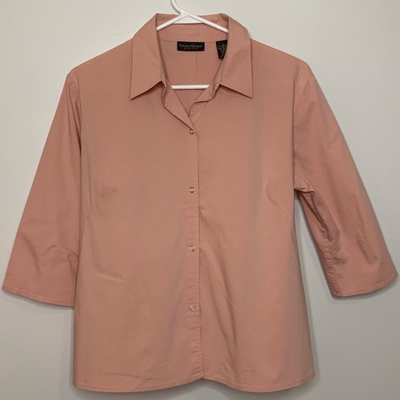 Banana Republic Tops - Banana Republic Stretch Button up Shirt Pink Size Large.